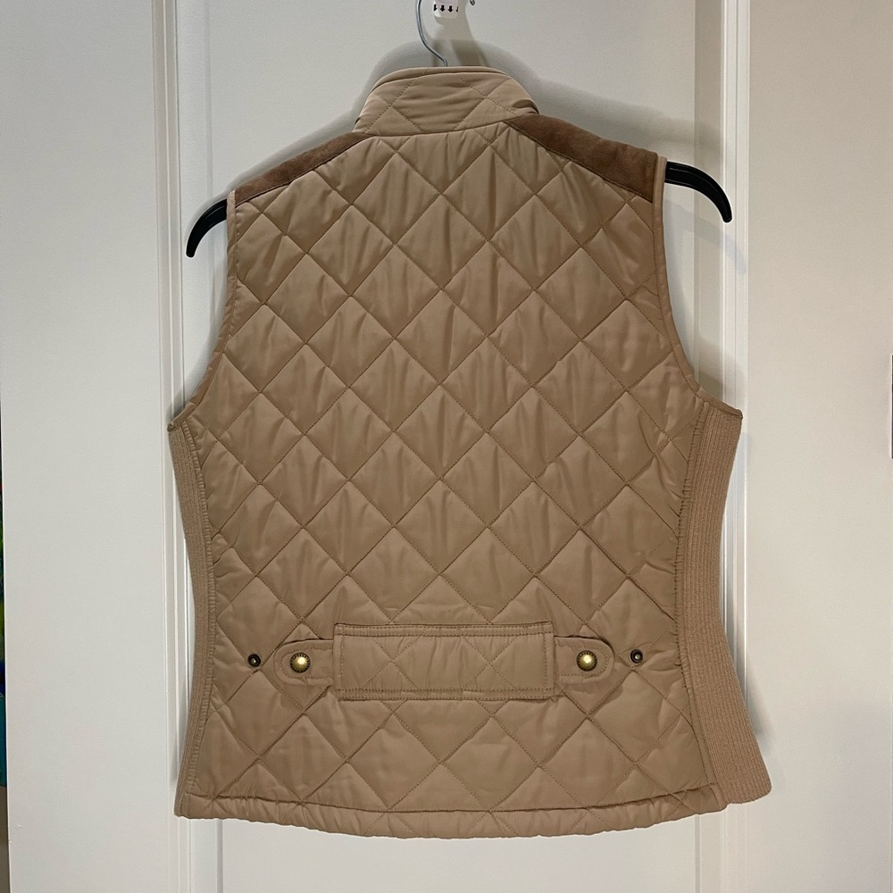 Ralph Lauren Quilted Puffer Vest Khaki Color Size PM/M - Picture 7 of 9
